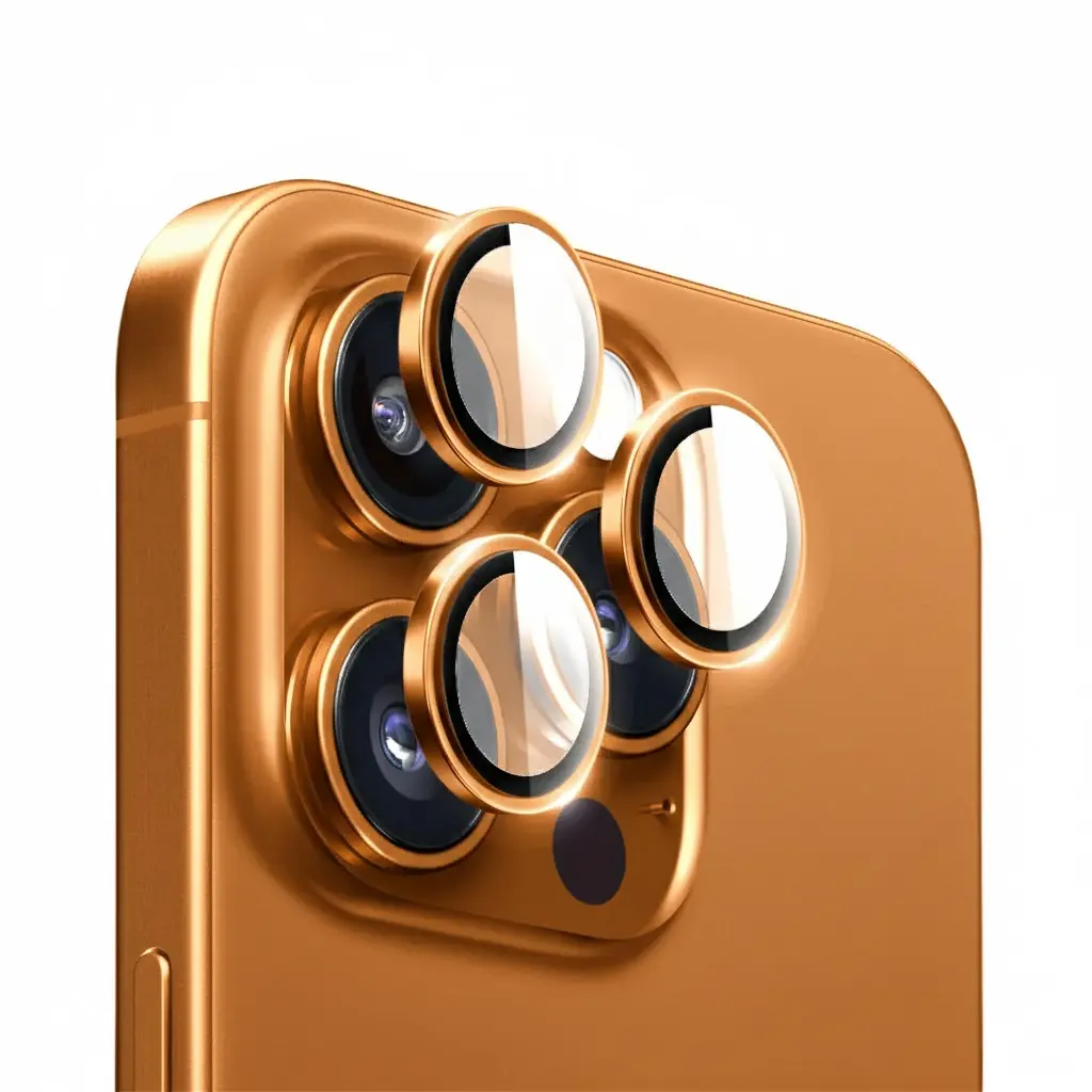 SUNIX CAMERA LENS PROTECTOR REDESIGNER FOR IPHONE 16 PRO MAX ORANGE ...